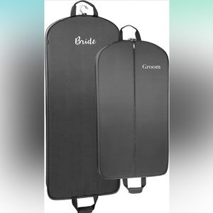 Wally Garment Bags - Bride and Groom wedding